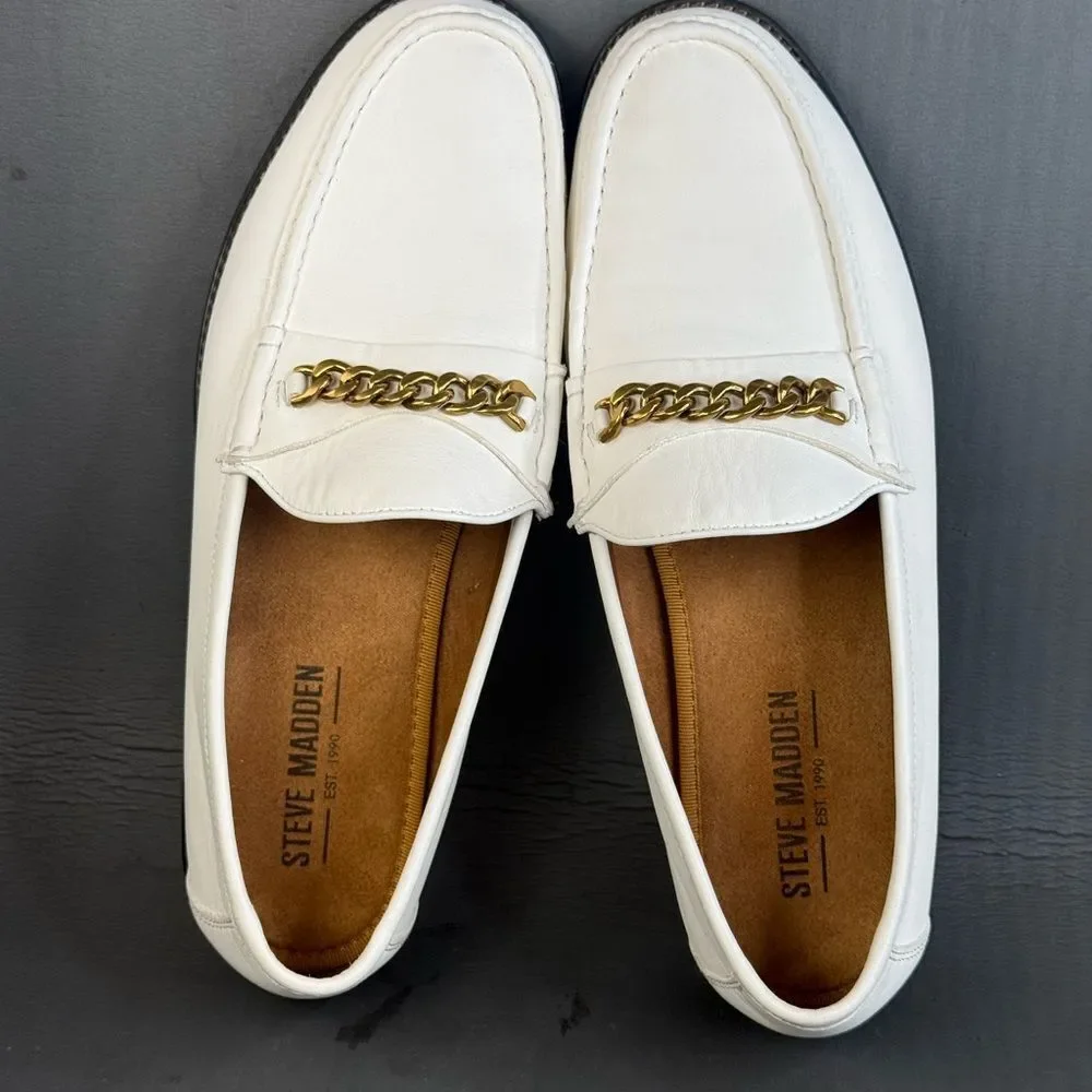 Steve Madden Men's Adonnis leather Penny Loafers size 9.5
